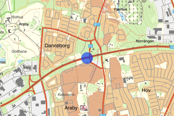Trafikplats Hovshaga 7 juli 12.52, Trafikolycka, Växjö
