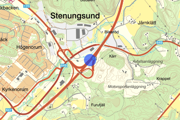 Stenungsundsmotet 9 juli 11.58, Trafikolycka, Stenungsund