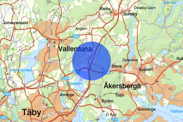 Gillinge 10 juli 17.43, Trafikolycka, personskada, Vallentuna