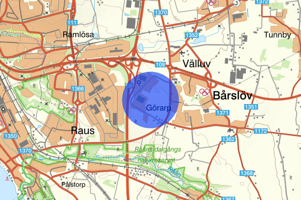 Görarpsvägen 10 juli 21.30, Rån, Helsingborg