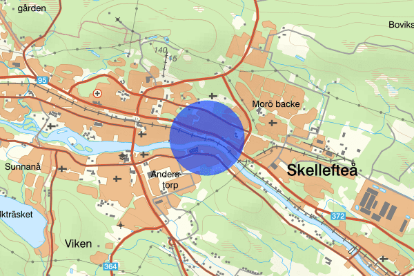 Järnvägsleden 12 juli 13.52, Trafikolycka, Skellefteå