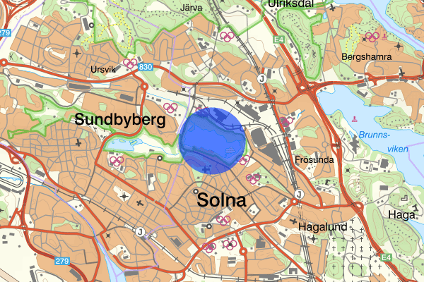Råstasjön 14 juli 21.21, Anträffad död, Solna