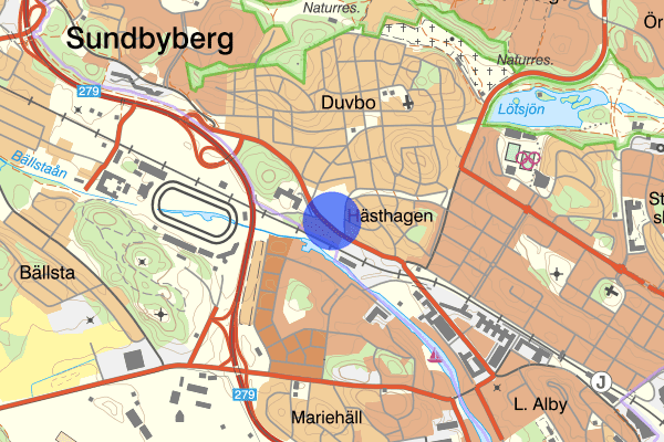 Järnvägsgatan 15 juli 17.25, Trafikolycka, personskada, Sundbyberg