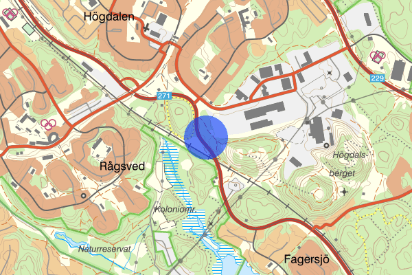 Magelungsvägen 21 juli 03.48, Skadegörelse, Stockholm