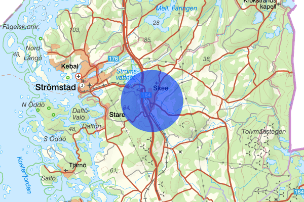 Skee 21 juli 11.59, Trafikolycka, Strömstad
