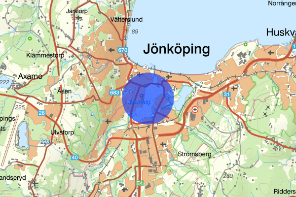 Munksjön 23 juli 18.32, Försvunnen person, Jönköping
