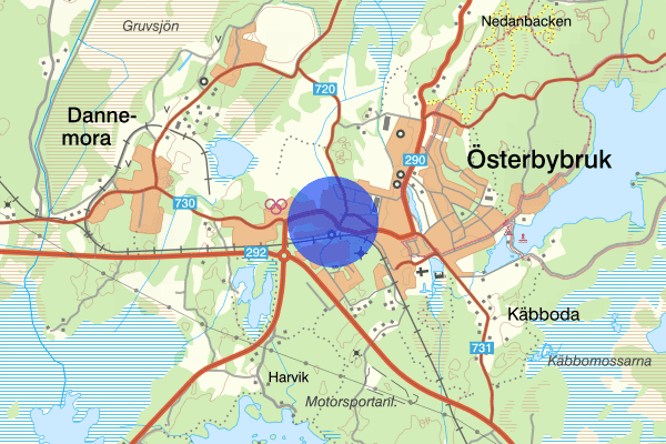 Dannemoravägen 24 juli 15.06, Trafikolycka, Östhammar