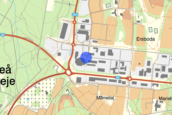 Ersboda handelsområde 27 juli 09.46, Trafikkontroll, Umeå