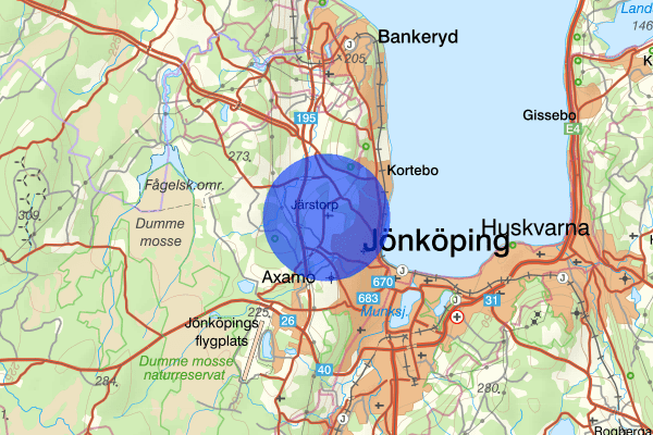 Järstorp 29 juli 09.32, Trafikolycka, Jönköping