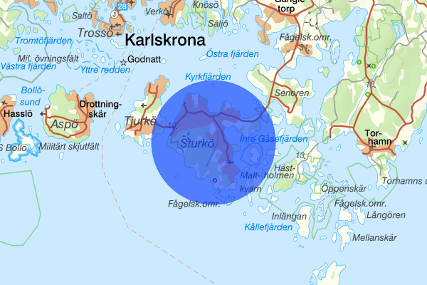 Sturkö 30 juli 13.28, Försvunnen person, Karlskrona