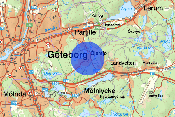 Öjersjö 31 juli 20.12, Trafikolycka, Partille