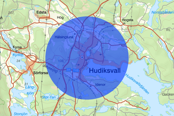 Hudiksvall 1 augusti 08.10, Trafikolycka, Hudiksvall