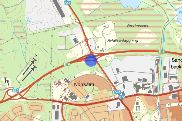 Tuna E16 1 augusti 11.48, Trafikbrott, Sandviken