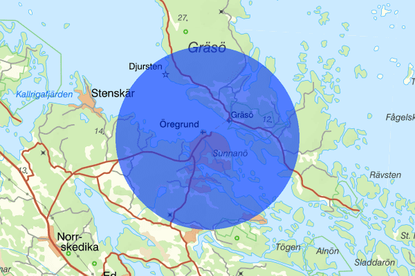 Öregrund 2 augusti 09.42, Polisinsats/kommendering, Östhammar