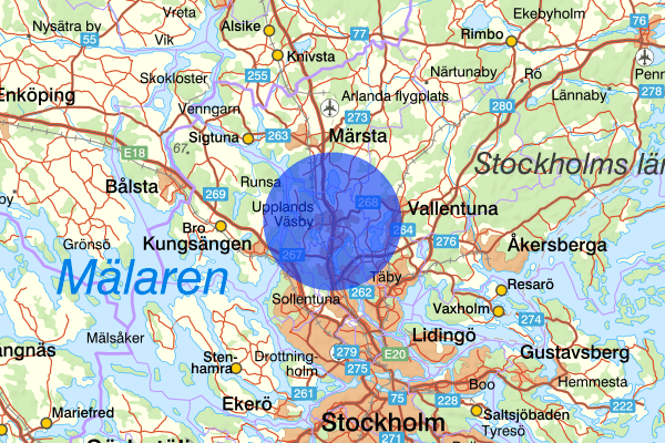  3 augusti 01.28, Rattfylleri, Upplands Väsby