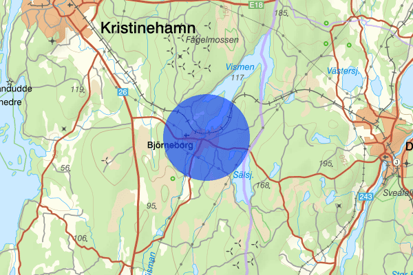 Björneborg 3 augusti 09.03, Brand, Kristinehamn