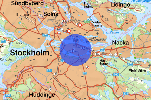 Södermalm 3 augusti 17.39, Trafikolycka, personskada, Stockholm
