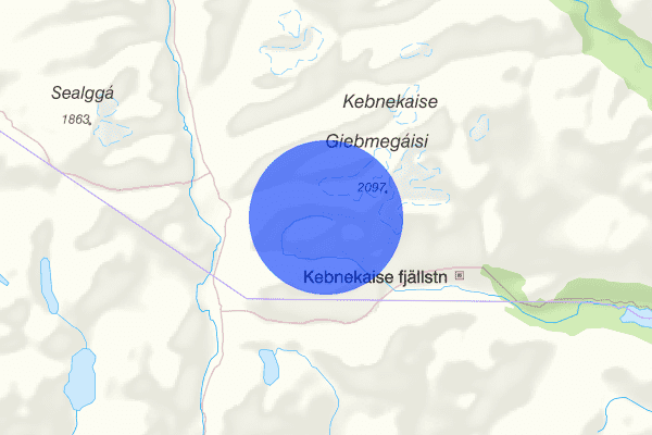 Kebnekaise 4 augusti 07.21, Sammanfattning natt, Norrbottens län
