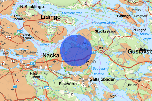 Orminge 4 augusti 14.51, Trafikolycka, personskada, Nacka