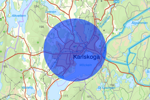 Karlskoga 5 augusti 07.10, Sammanfattning natt, Örebro län