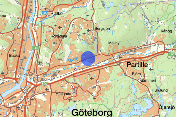 Utbyvägen 5 augusti 11.07, Trafikolycka, Partille