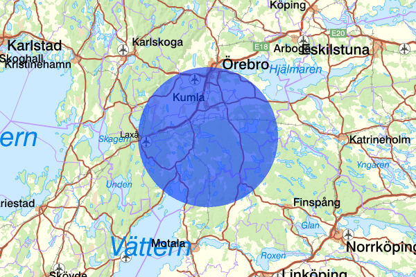  6 augusti 07.08, Sammanfattning natt, Örebro län