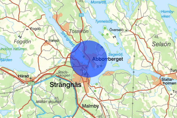 Abborrberget 7 augusti 07.57, Trafikolycka, Strängnäs