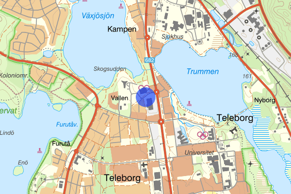 Skogsuddevägen 8 augusti 22.00, Rån, Växjö