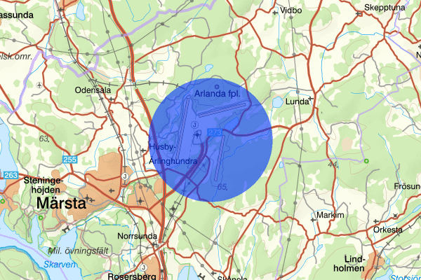 Stockholm-Arlanda flygplats 9 augusti 07.31, Övrigt, Sigtuna