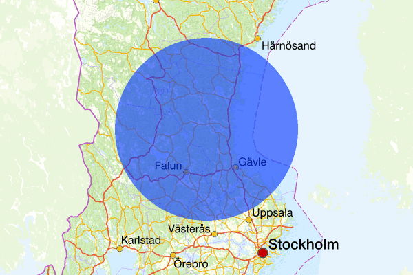 Gävleborgs län 9 augusti 20.37, Försvunnen person, Hudiksvall