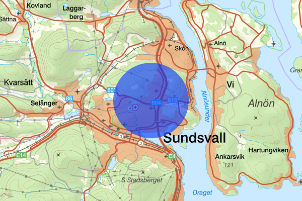 Bydalen 10 augusti 14.04, Trafikolycka, Sundsvall