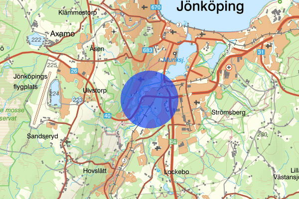 Haga 11 augusti 17.38, Trafikolycka, personskada, Jönköping