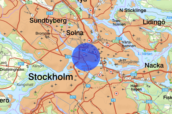 Kungsholmen 12 augusti 01.19, Olaga hot, Stockholm