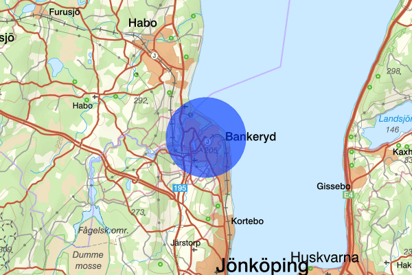 Bankeryd 12 augusti 11.09, Arbetsplatsolycka, Jönköping
