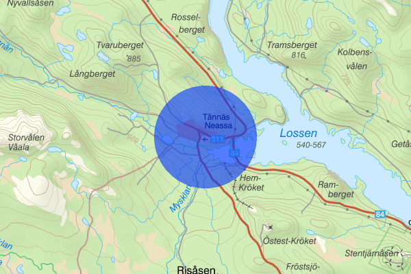 Tännäs 13 augusti 10.24, Fjällräddning, Härjedalen