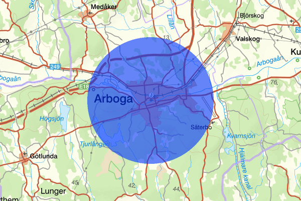 Arboga 14 augusti 12.57, Brand, Arboga