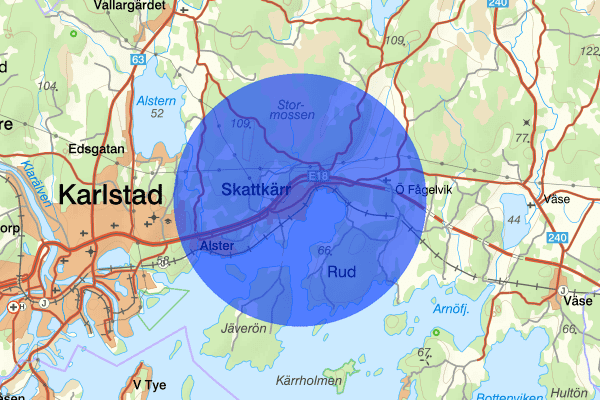 Skattkärr 14 augusti 13.33, Trafikolycka, Karlstad
