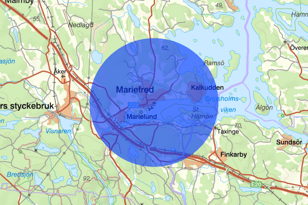 Mariefred 15 augusti 13.53, Trafikolycka, Strängnäs