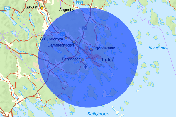 Luleå 16 augusti 07.20, Sammanfattning natt, Norrbottens län