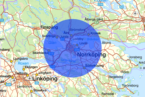 Norrköping 16 augusti 10.53, Skadegörelse, Norrköping