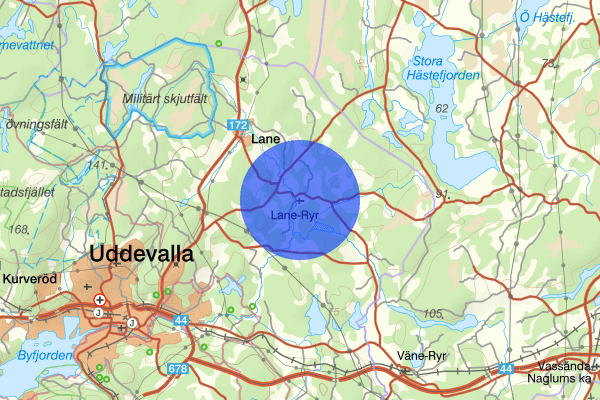 Lane-Ryr 18 augusti 16.17, Trafikolycka, Uddevalla