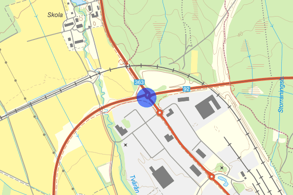 Västerslättsrondellen 19 augusti 20.40, Djur, Umeå
