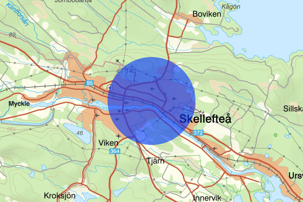 Morön 20 augusti 13.10, Trafikolycka, Skellefteå