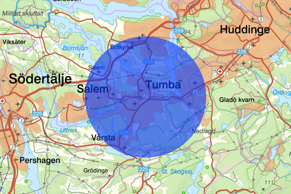 Tumba 23 augusti 00.52, Rattfylleri, Botkyrka