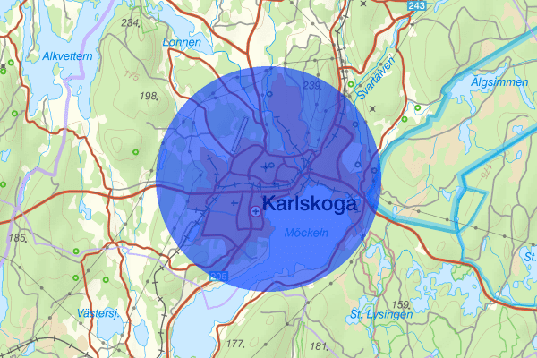 Karlskoga 24 augusti 07.45, Sammanfattning natt, Örebro län