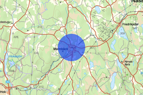 Malmbäck 24 augusti 14.04, Trafikolycka, personskada, Nässjö