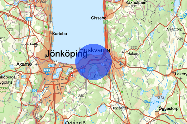 Österängen 25 augusti 16.18, Trafikolycka, Jönköping
