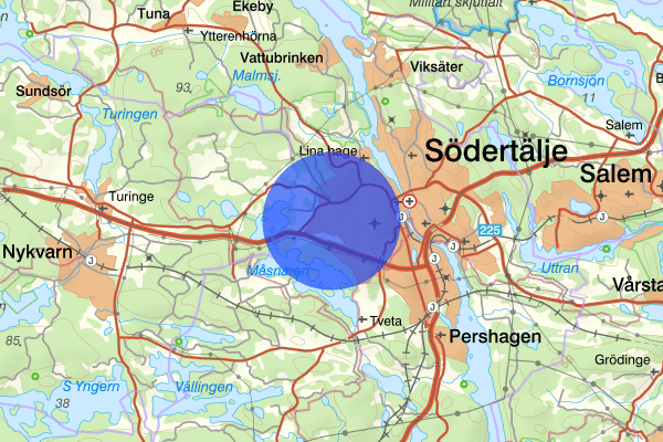 Geneta 26 augusti 16.03, Brand, Södertälje