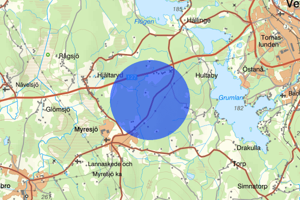 Vetlandavägen 27 augusti 11.41, Trafikolycka, Vetlanda
