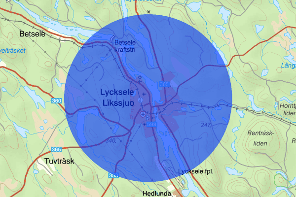 Lycksele 27 augusti 13.19, Skadegörelse, Lycksele